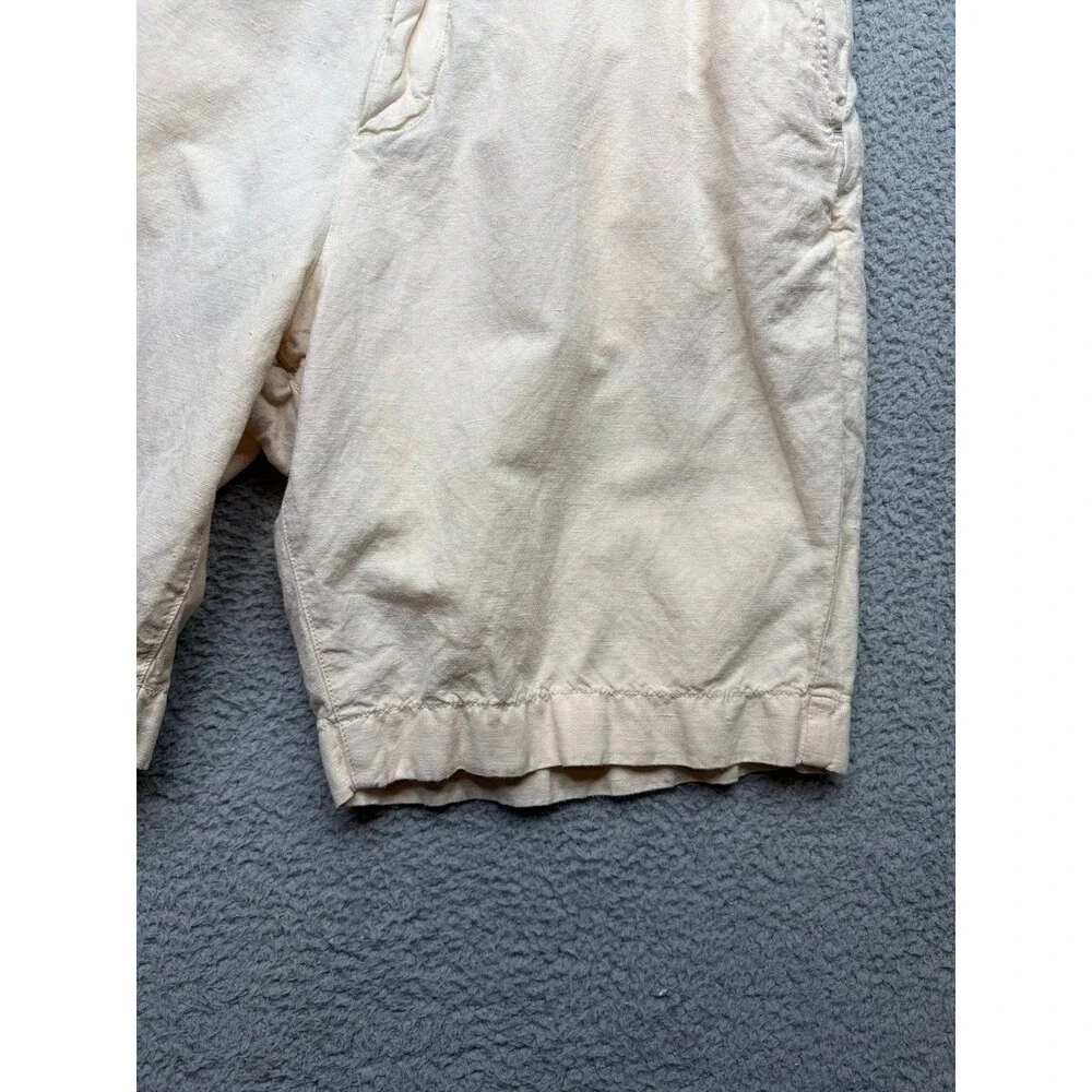 Faherty Linen Shorts khaki size 36